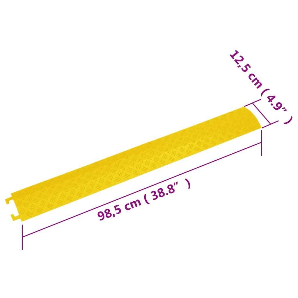 Rampe za zaštitu kabela 4 kom 98,5 cm žute