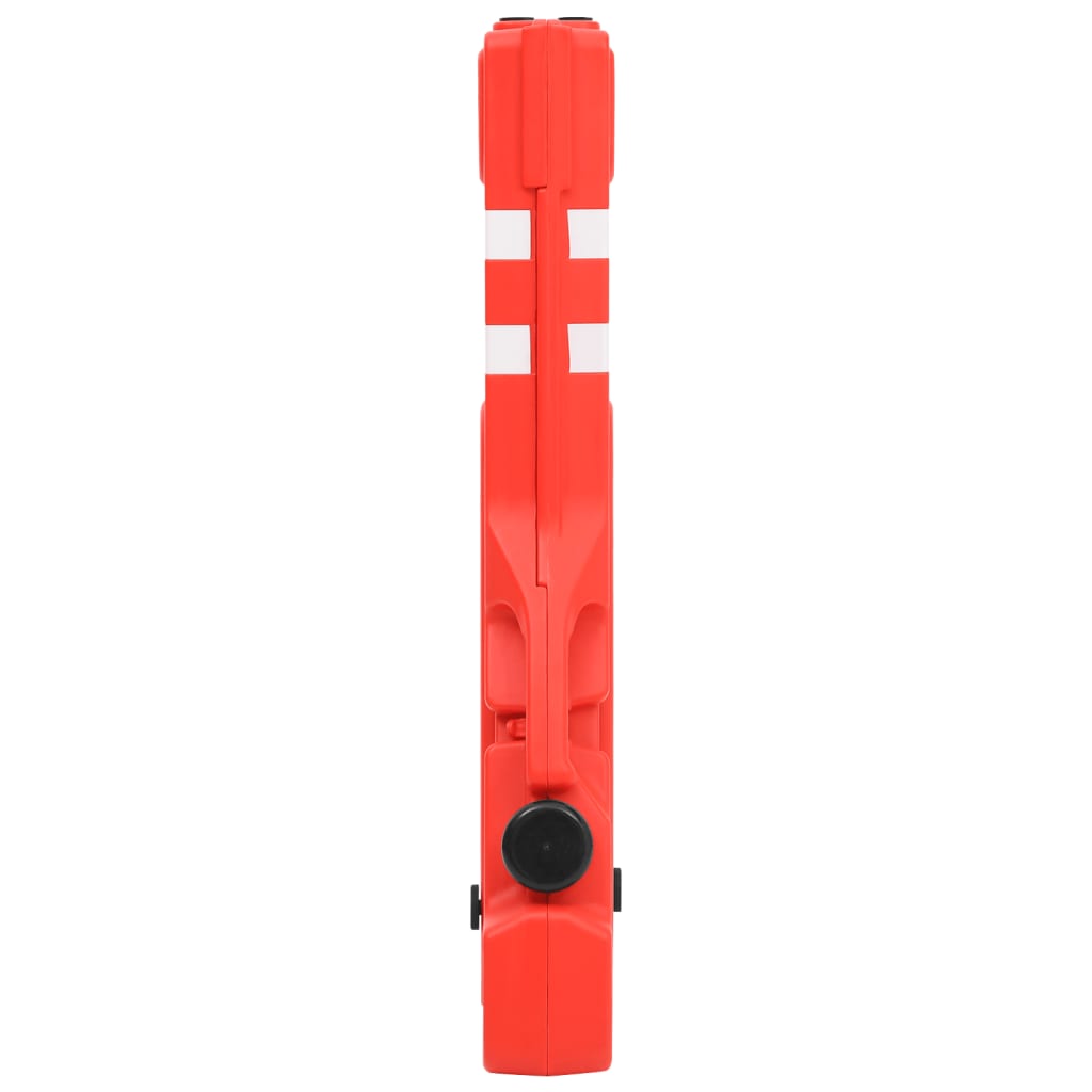 Sklopiva prometna barijera crvena 210 x 50 x 105 cm