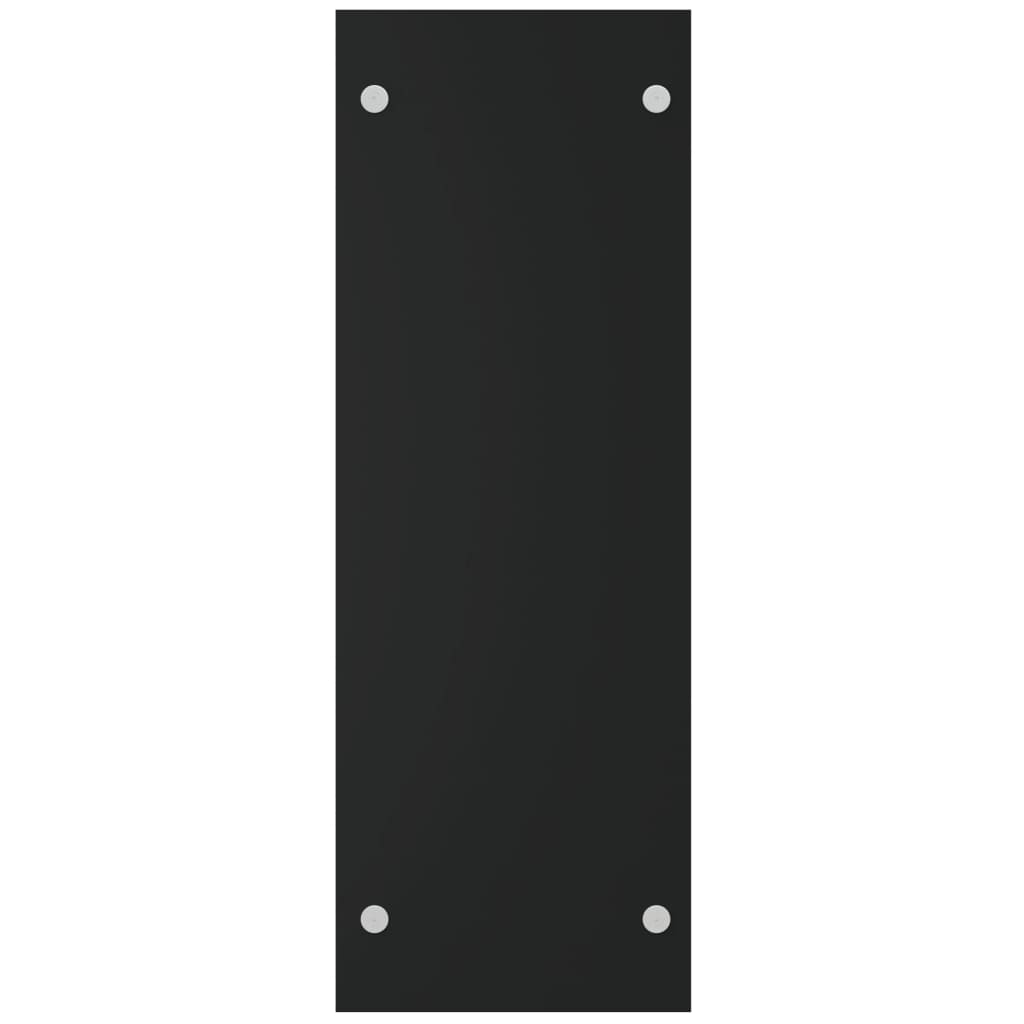Stalak za drva za ogrjev crni 40 x 35 x 100 cm kaljeno staklo