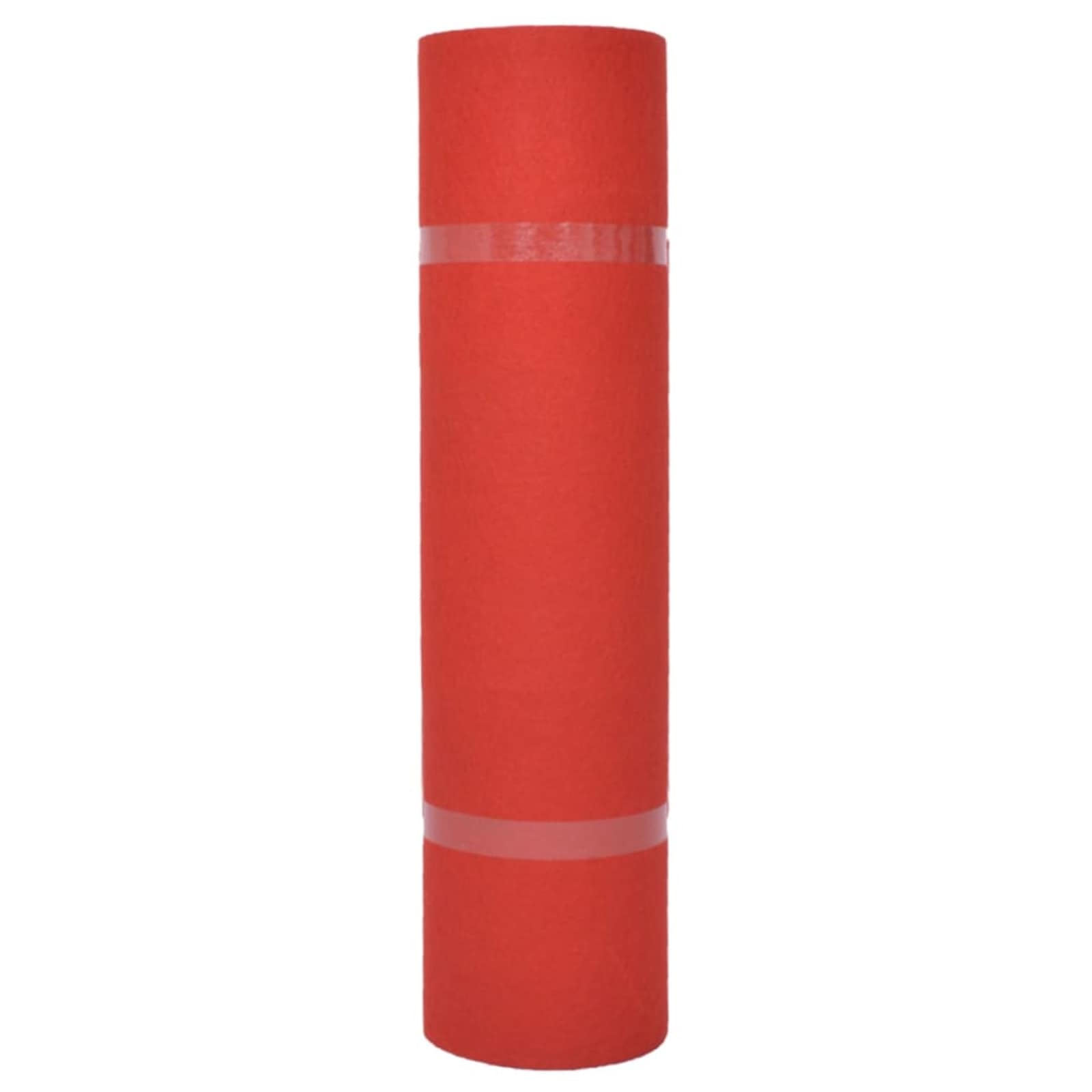 Tepih Jednobojno Crvena 1,2 x 12 m Poliester