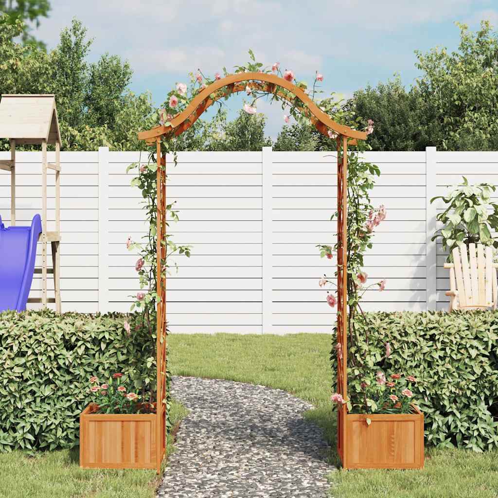 Vrtna pergola sa sadilicom od masivne jelovine