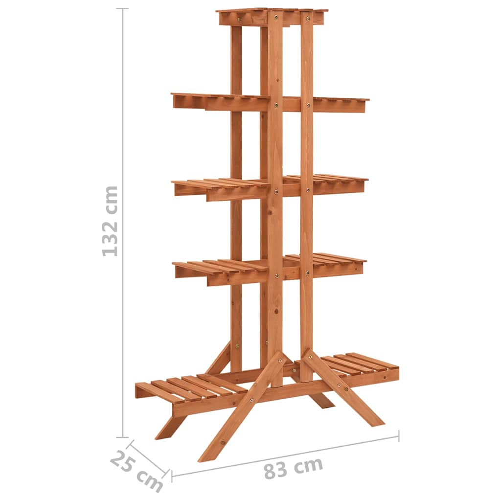 Stalak za biljke 83 x 25 x 132 cm od masivne jelovine