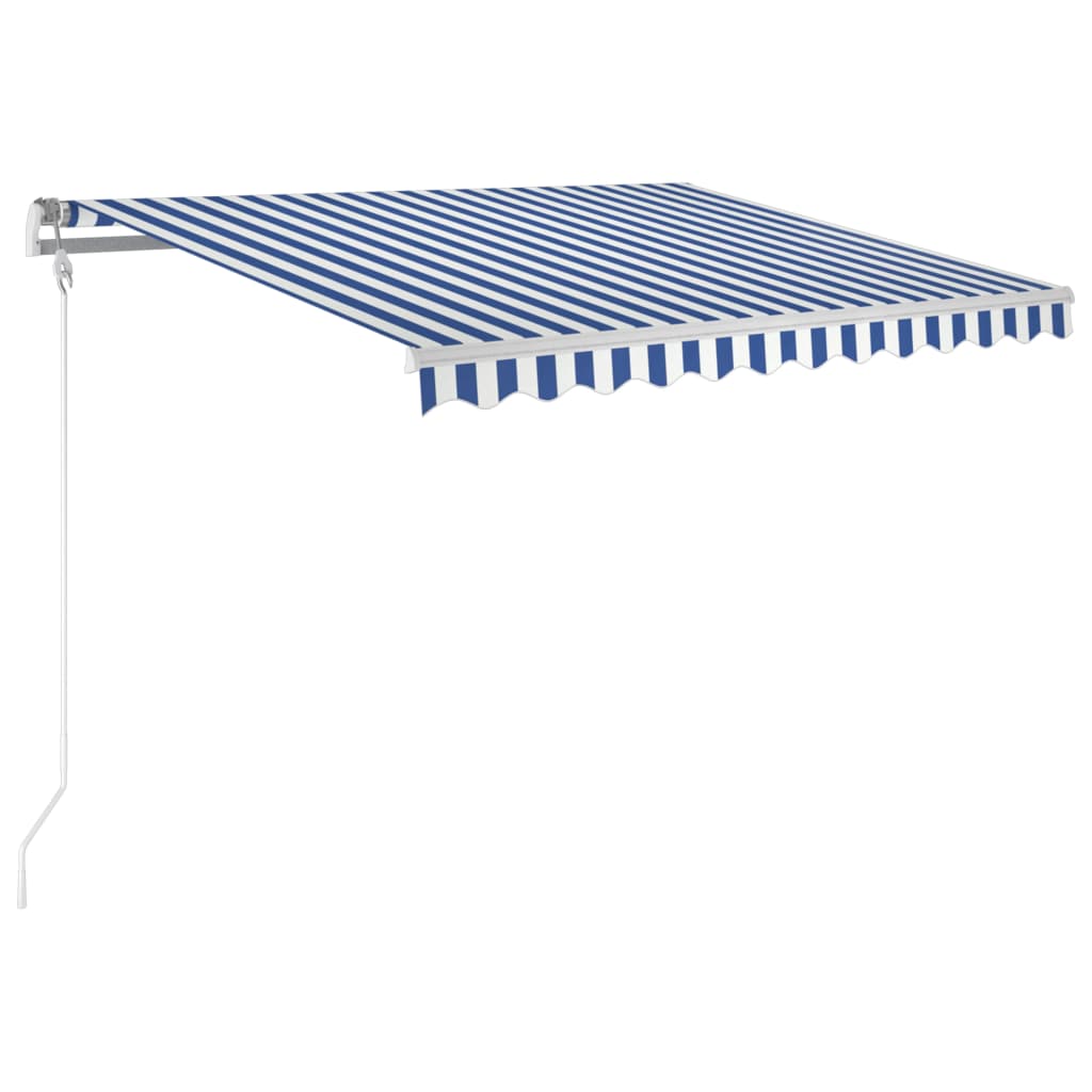 Tenda na automatsko uvlačenje 300 x 250 cm plavo-bijela