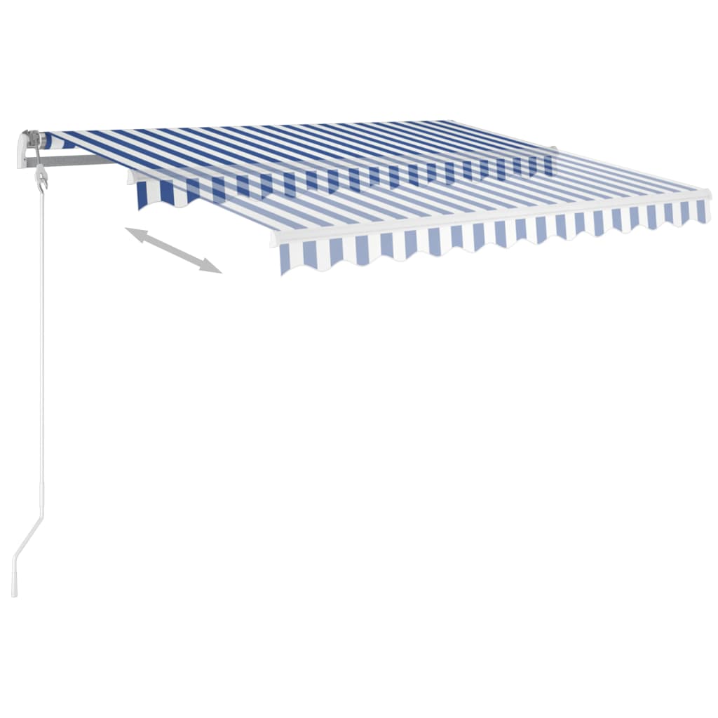 Tenda na automatsko uvlačenje 300 x 250 cm plavo-bijela