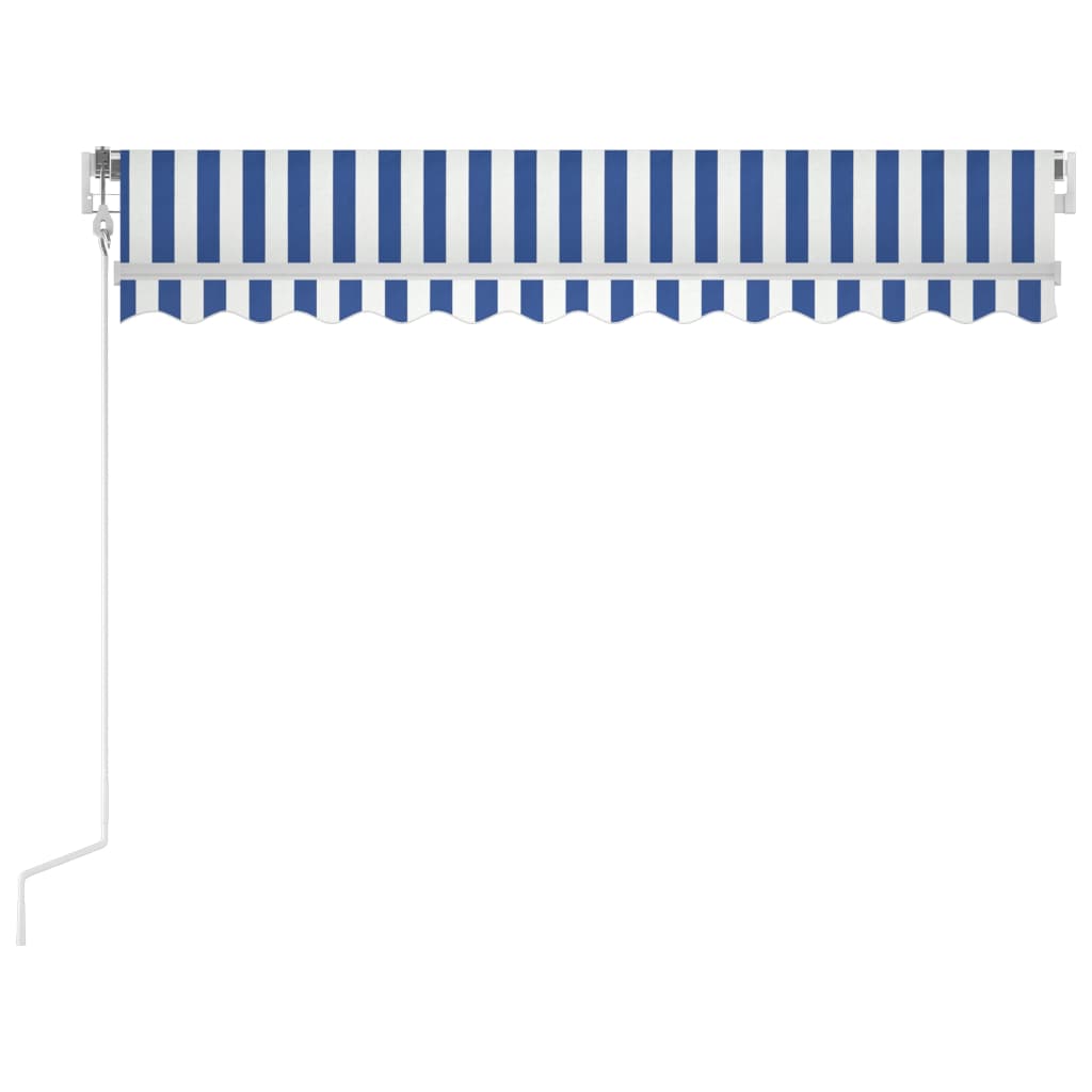 Tenda na automatsko uvlačenje 300 x 250 cm plavo-bijela