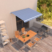 Tenda na automatsko uvlačenje 300 x 250 cm plavo-bijela