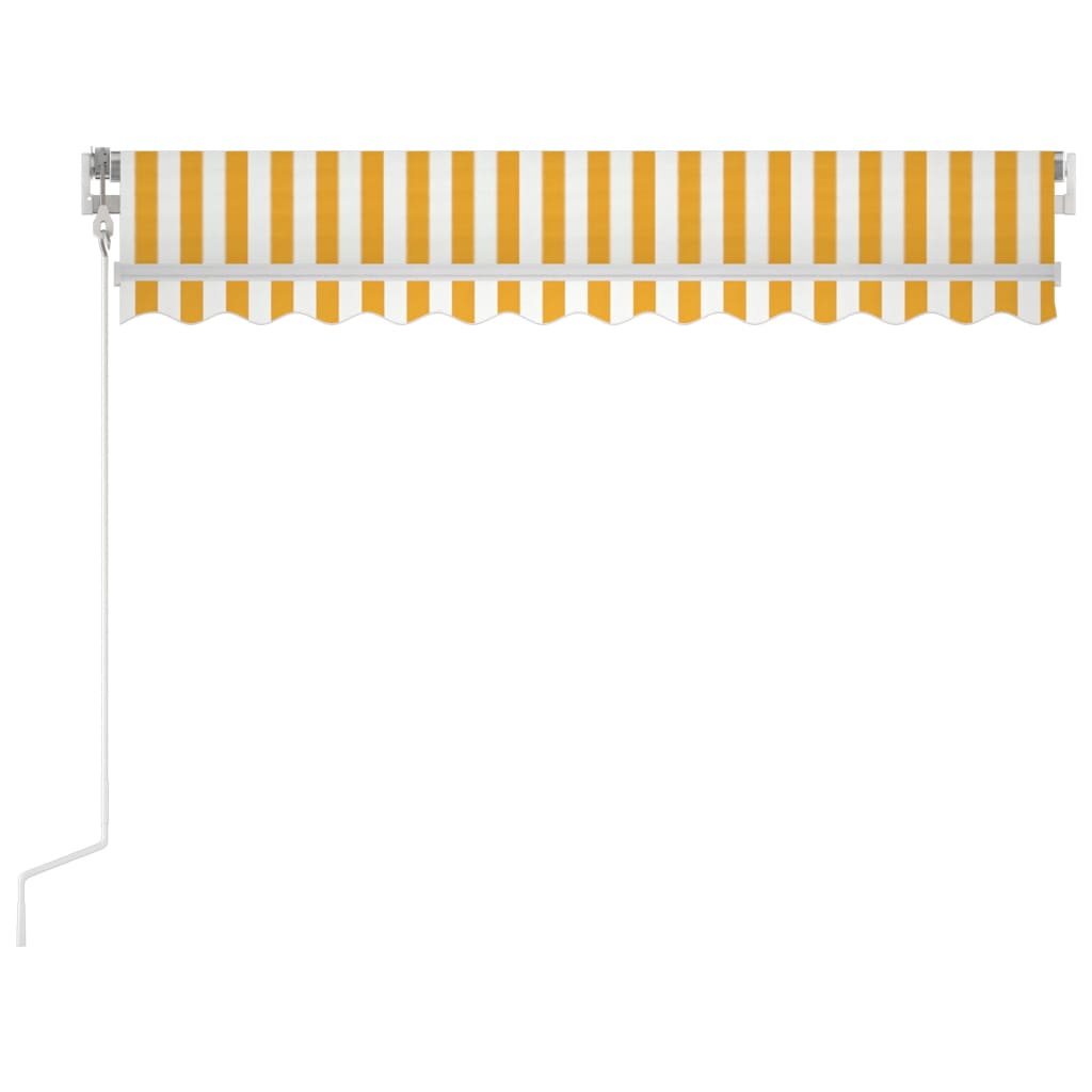 Automatska tenda sa senzorom LED 300x250 cm žuto-bijela