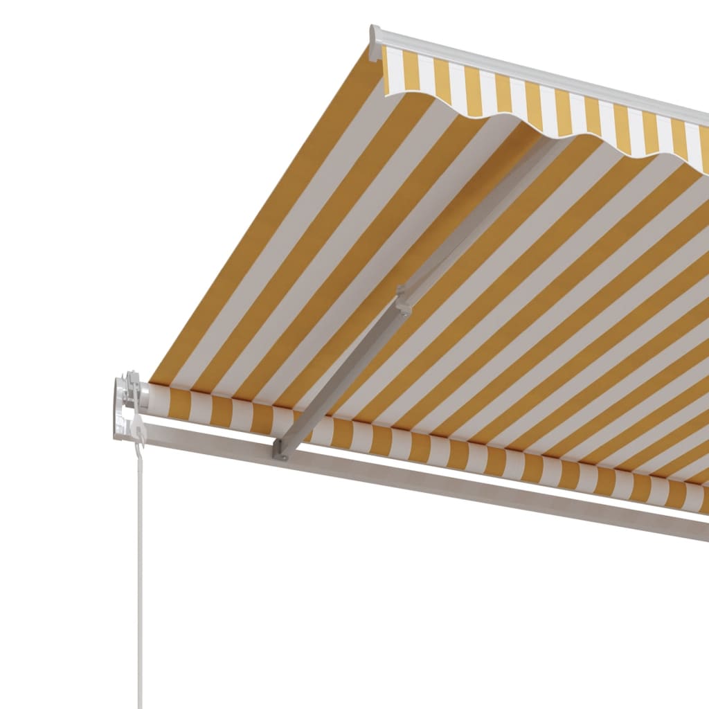 Tenda na automatsko uvlačenje 350 x 250 cm žuto-bijela