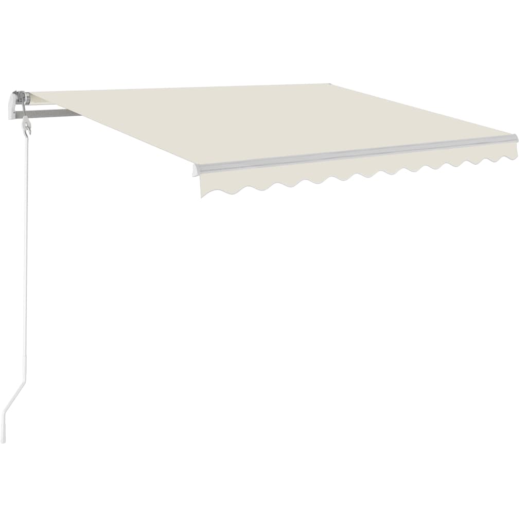 Automatska tenda sa senzorom za vjetar LED 350x250 cm krem