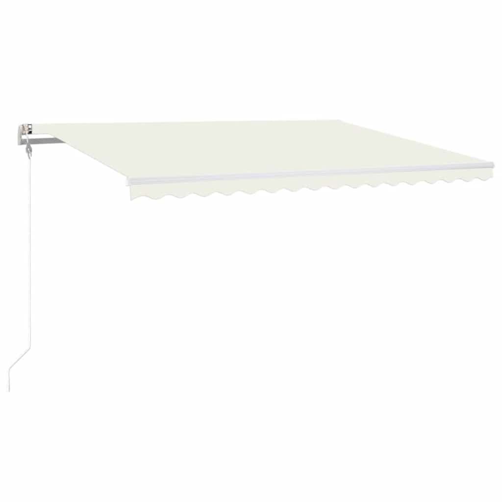 Automatska tenda sa senzorom za vjetar LED 400x300 cm krem