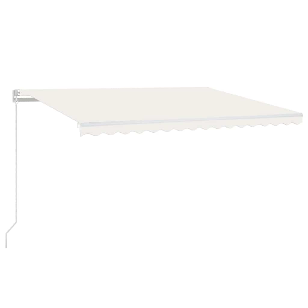Automatska tenda sa senzorom za vjetar LED 450 x 300 cm krem