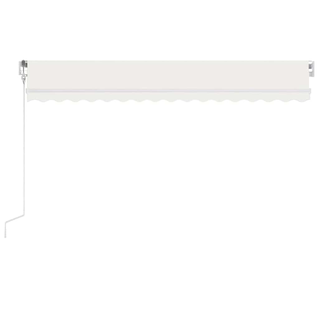 Automatska tenda sa senzorom za vjetar LED 450 x 300 cm krem