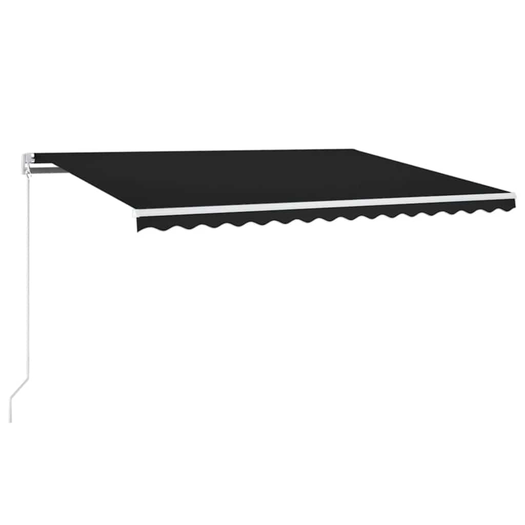 Automatska tenda sa senzorom za vjetar LED 450x300 cm antracit