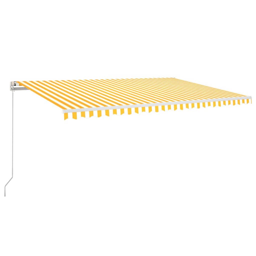 Tenda na automatsko uvlačenje 500x300 cm žuto-bijela