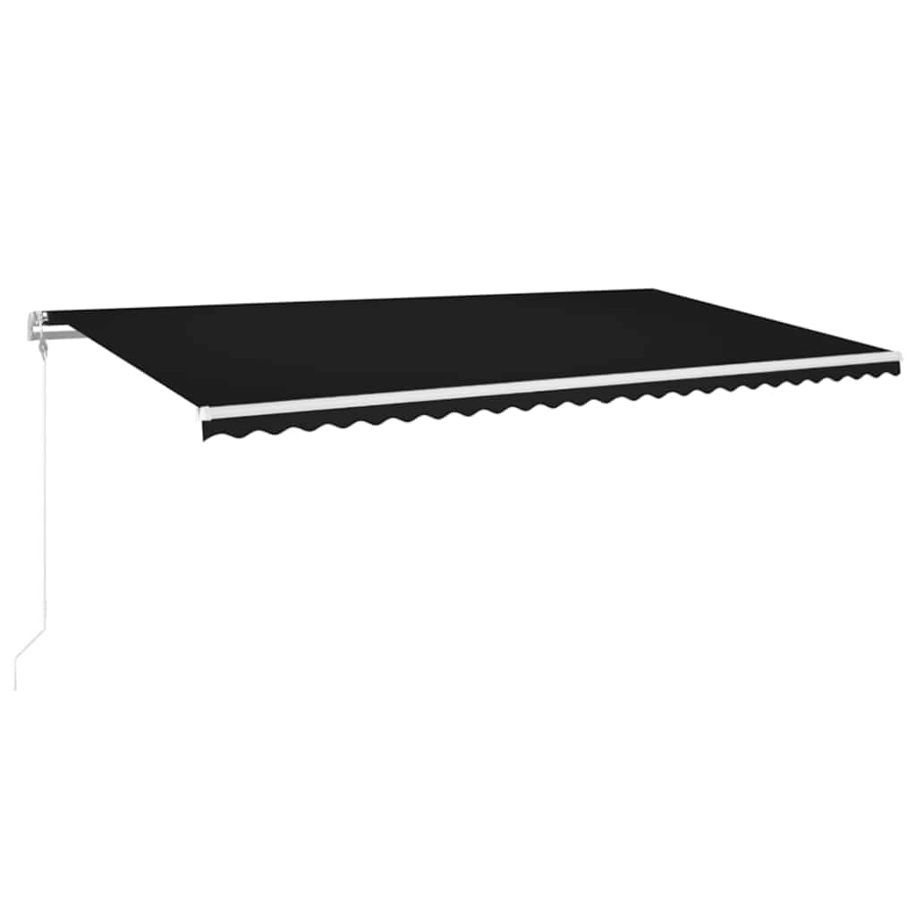 Automatska tenda sa senzorom za vjetar LED 600x300 cm antracit