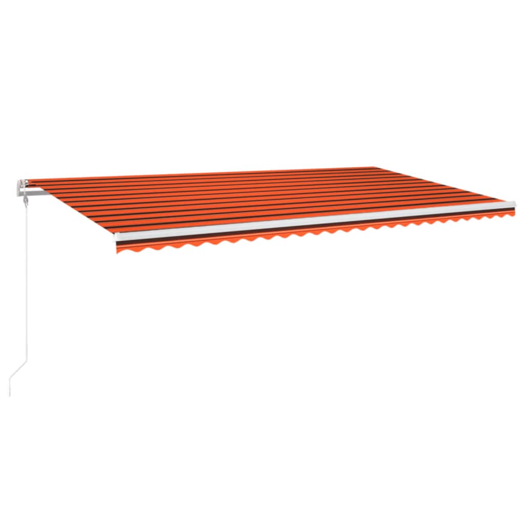 Automatska tenda sa senzorom LED 600 x 300 cm narančasto-smeđa