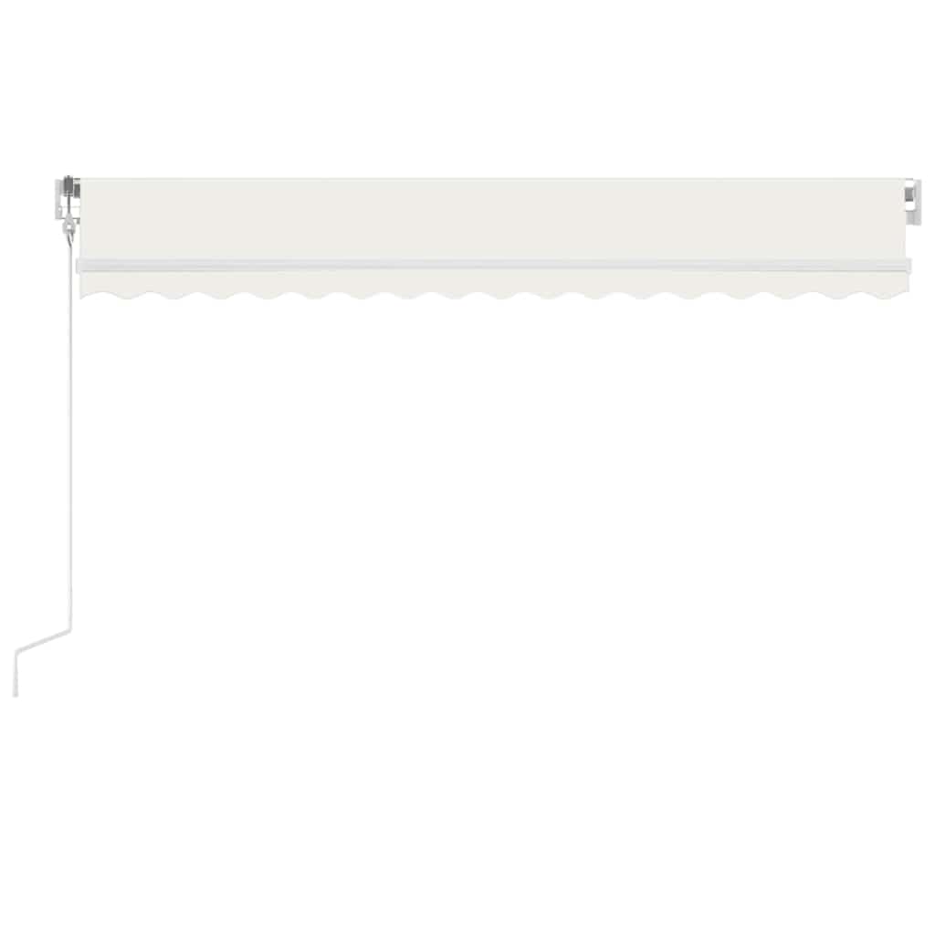Automatska tenda sa senzorom za vjetar LED 400x350 cm krem