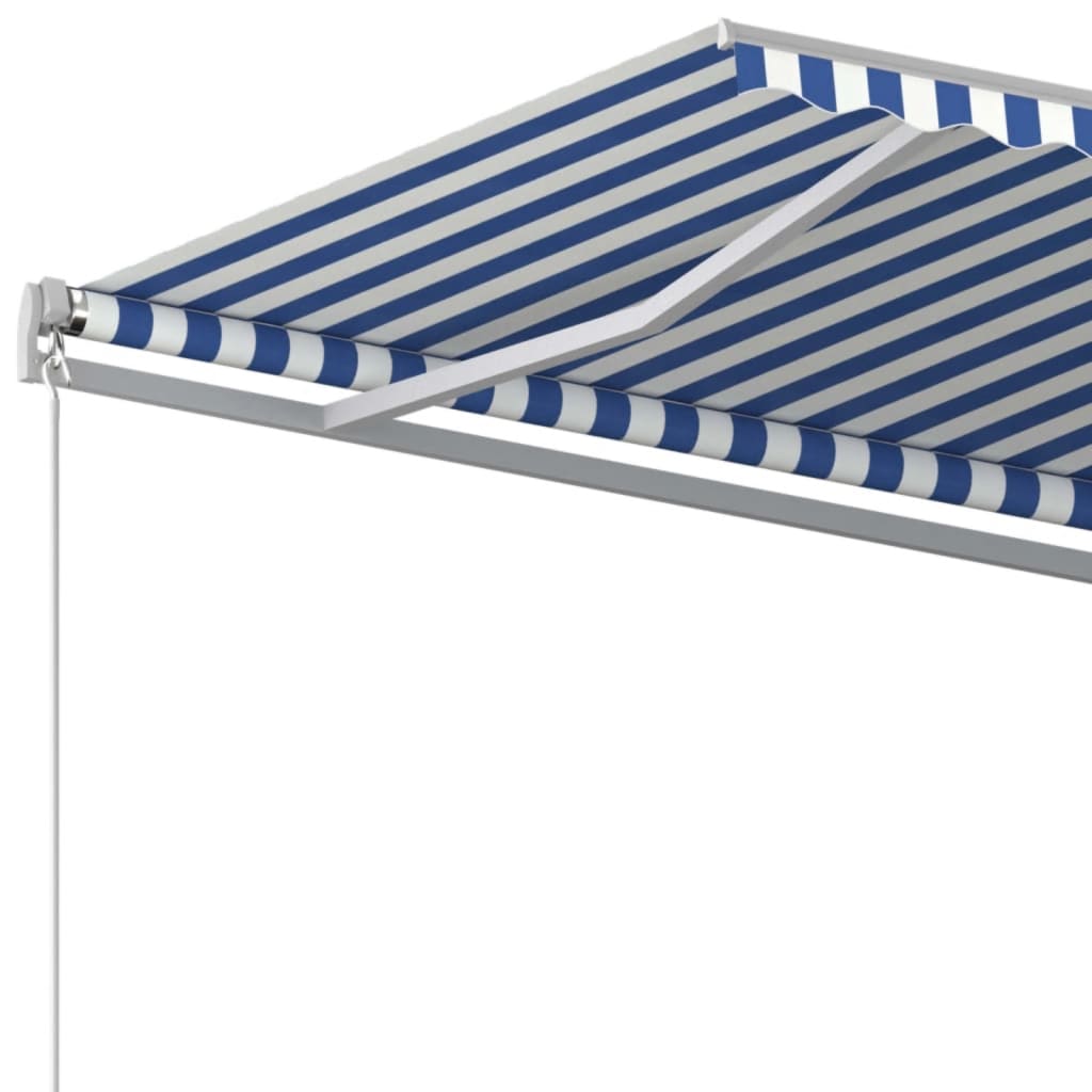 Tenda na ručno uvlačenje 450 x 350 cm plavo-bijela