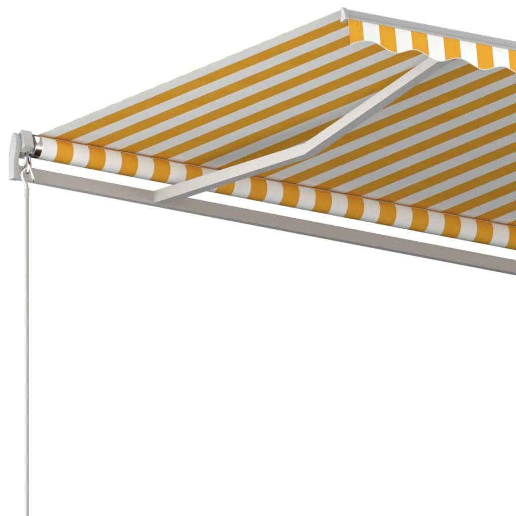 Tenda na ručno uvlačenje 450 x 350 cm žuto-bijela