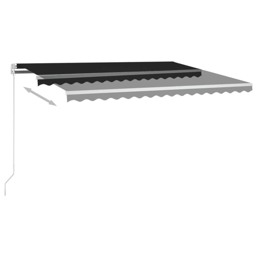 Tenda na ručno uvlačenje 450 x 350 cm antracit