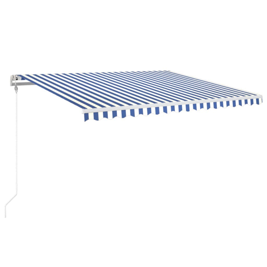 Tenda na automatsko uvlačenje 450 x 350 cm plavo-bijela