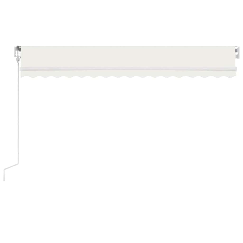 Automatska tenda sa senzorom za vjetar LED 450 x 350 cm krem