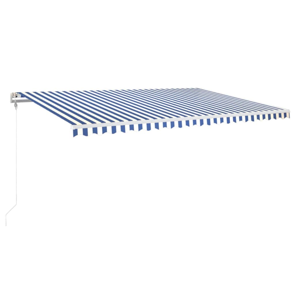 Tenda na automatsko uvlačenje 500 x 350 cm plavo-bijela