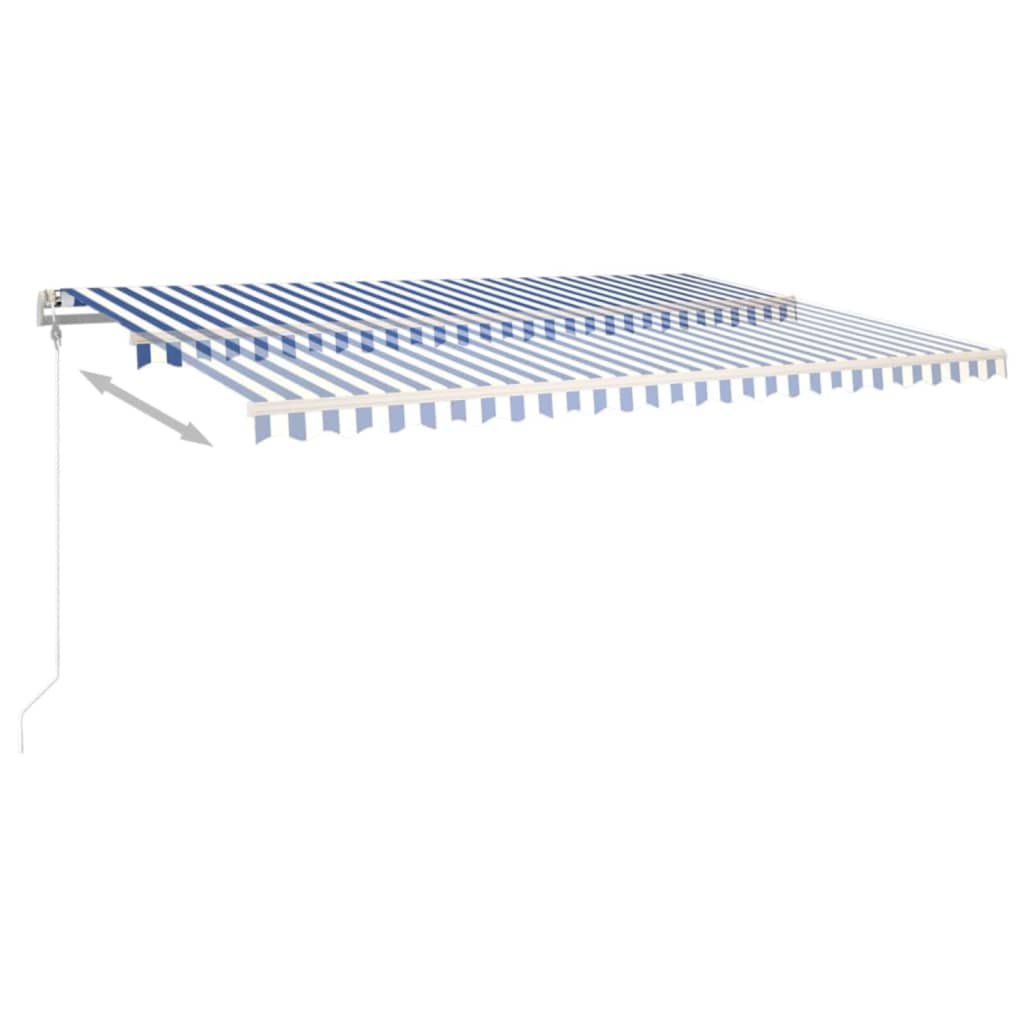 Tenda na automatsko uvlačenje 500 x 350 cm plavo-bijela