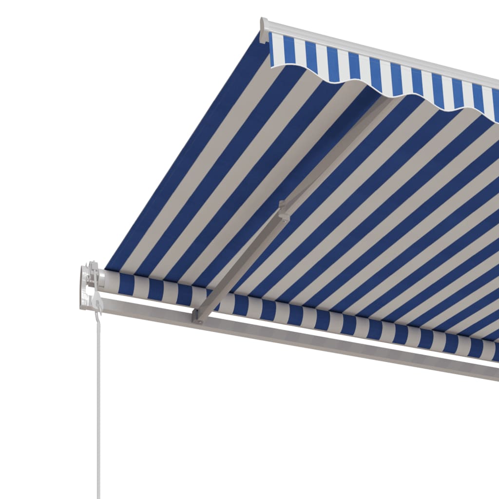 Tenda na automatsko uvlačenje 500 x 350 cm plavo-bijela
