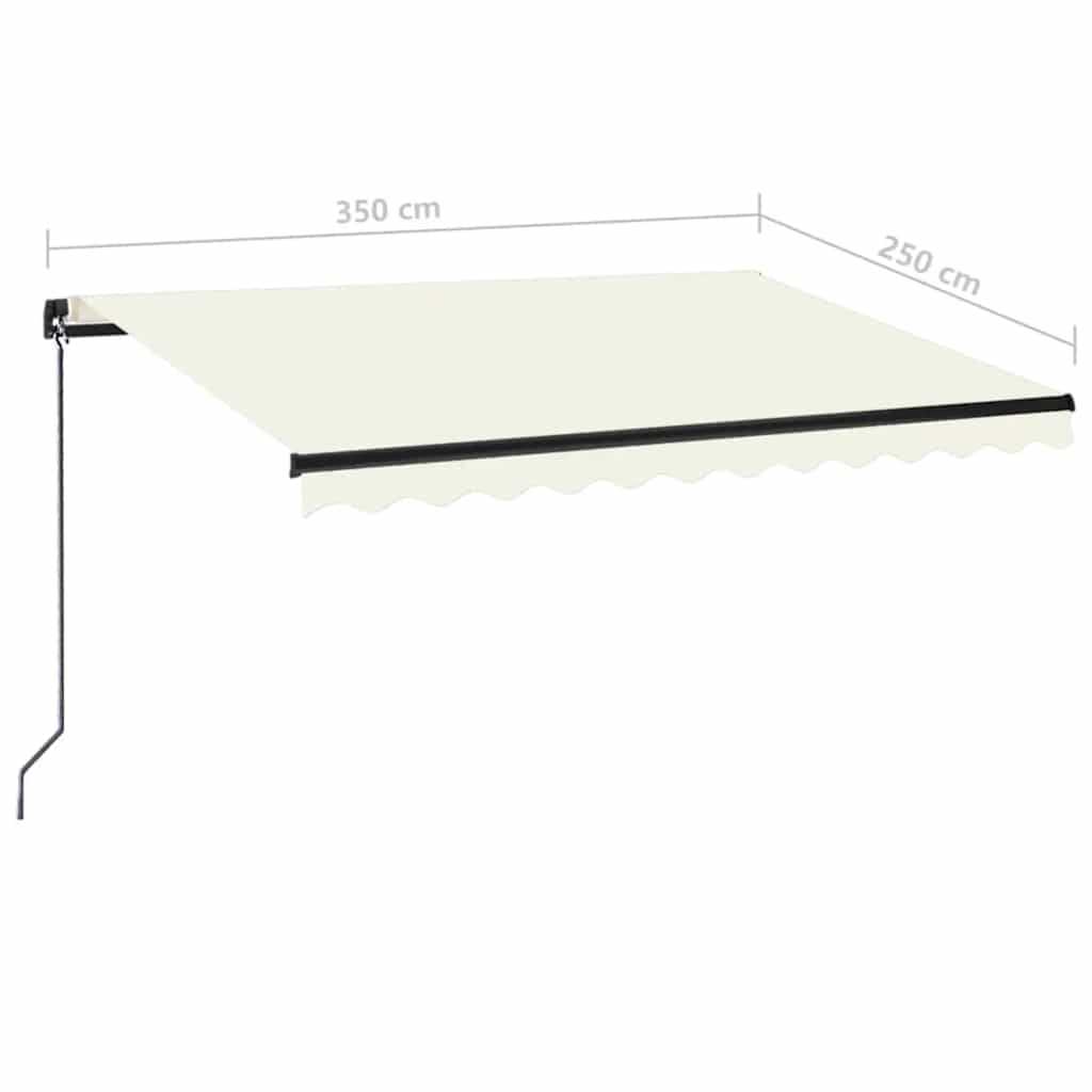 Tenda na ručno uvlačenje 350 x 250 cm krem