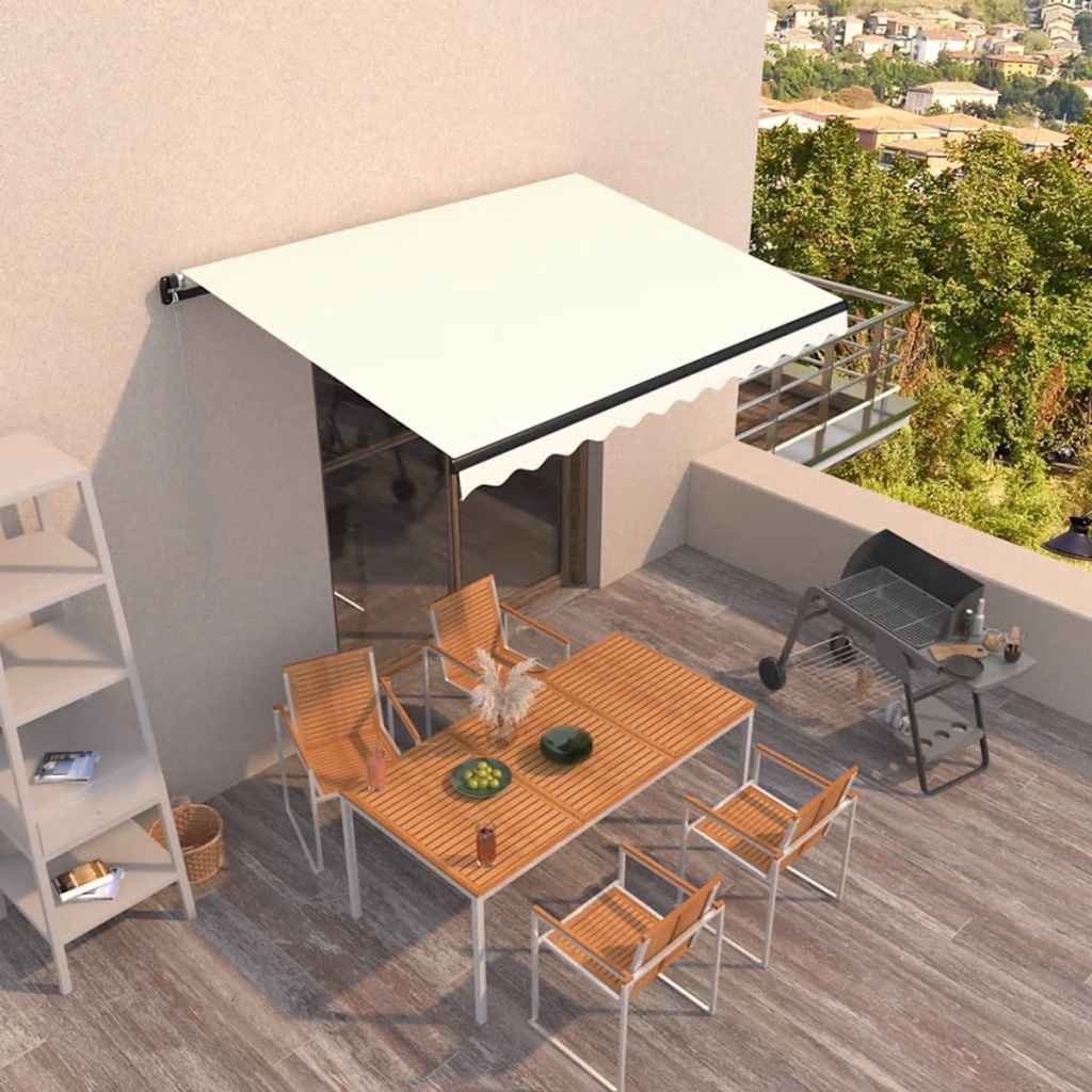 Tenda na ručno uvlačenje 350 x 250 cm krem