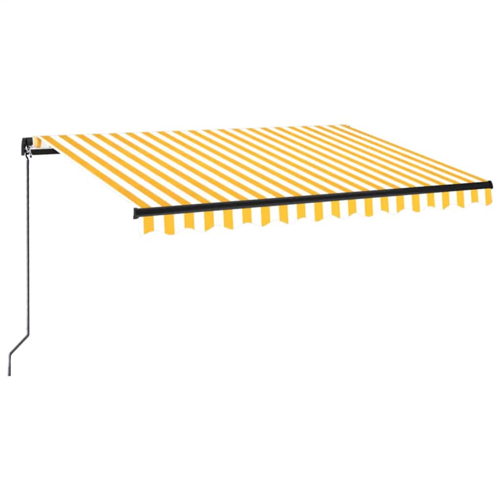 Tenda na ručno uvlačenje 350 x 250 cm žuto-bijela