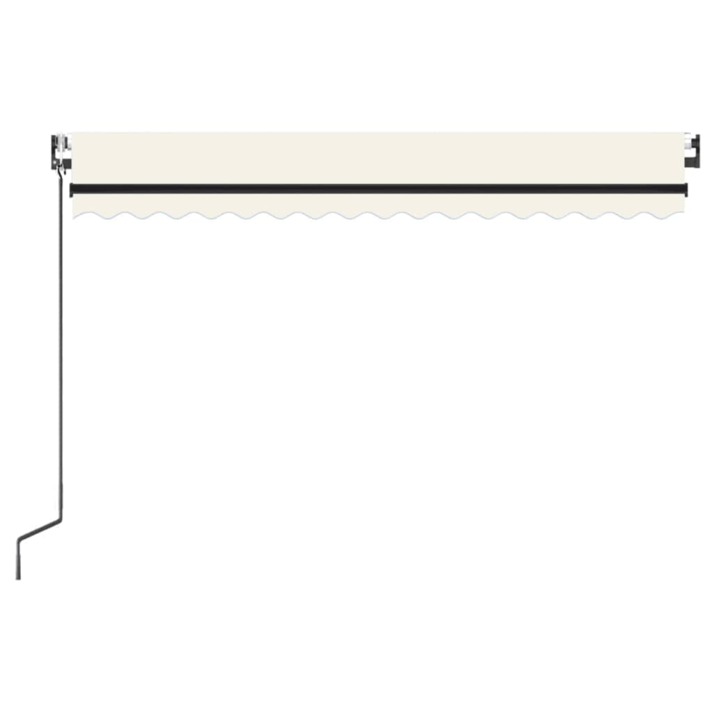 Automatska tenda sa senzorom za vjetar LED 450 x 300 cm krem