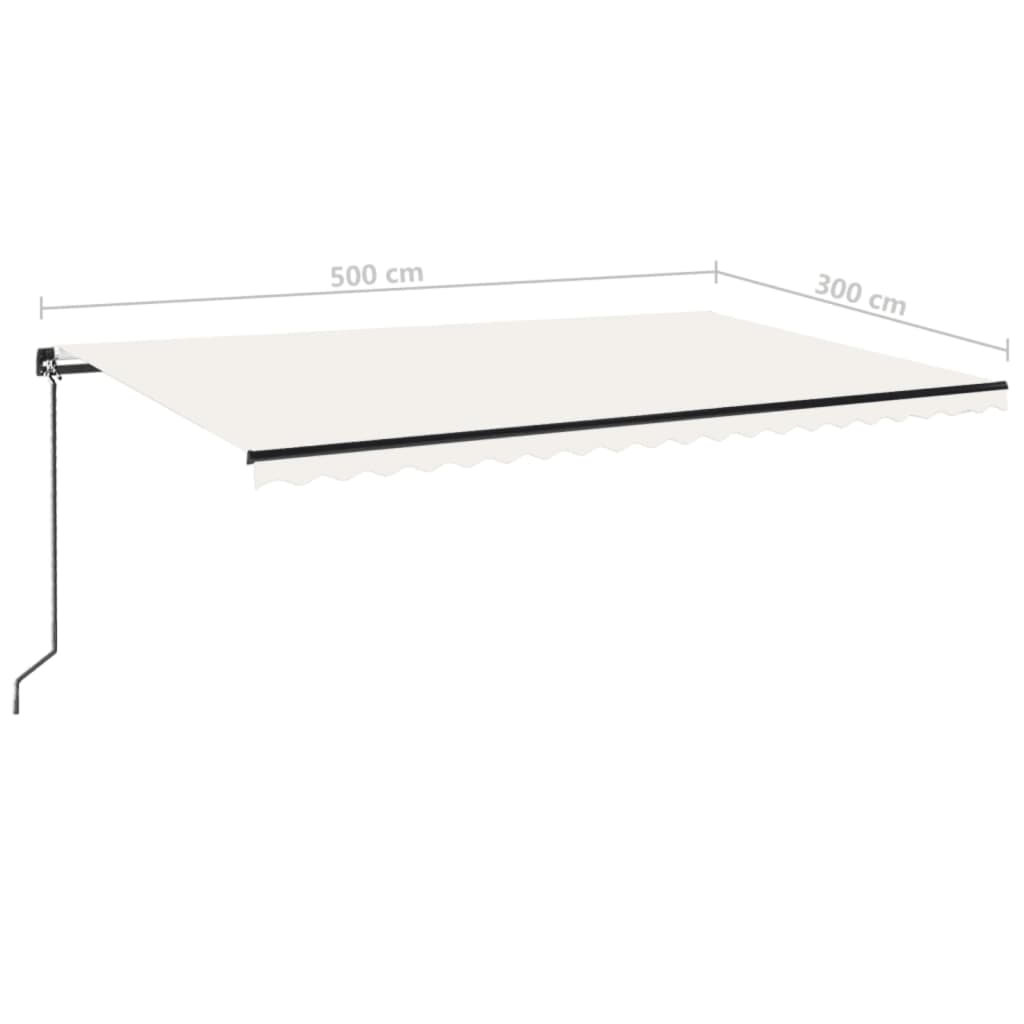 Tenda na ručno uvlačenje 500 x 300 cm krem