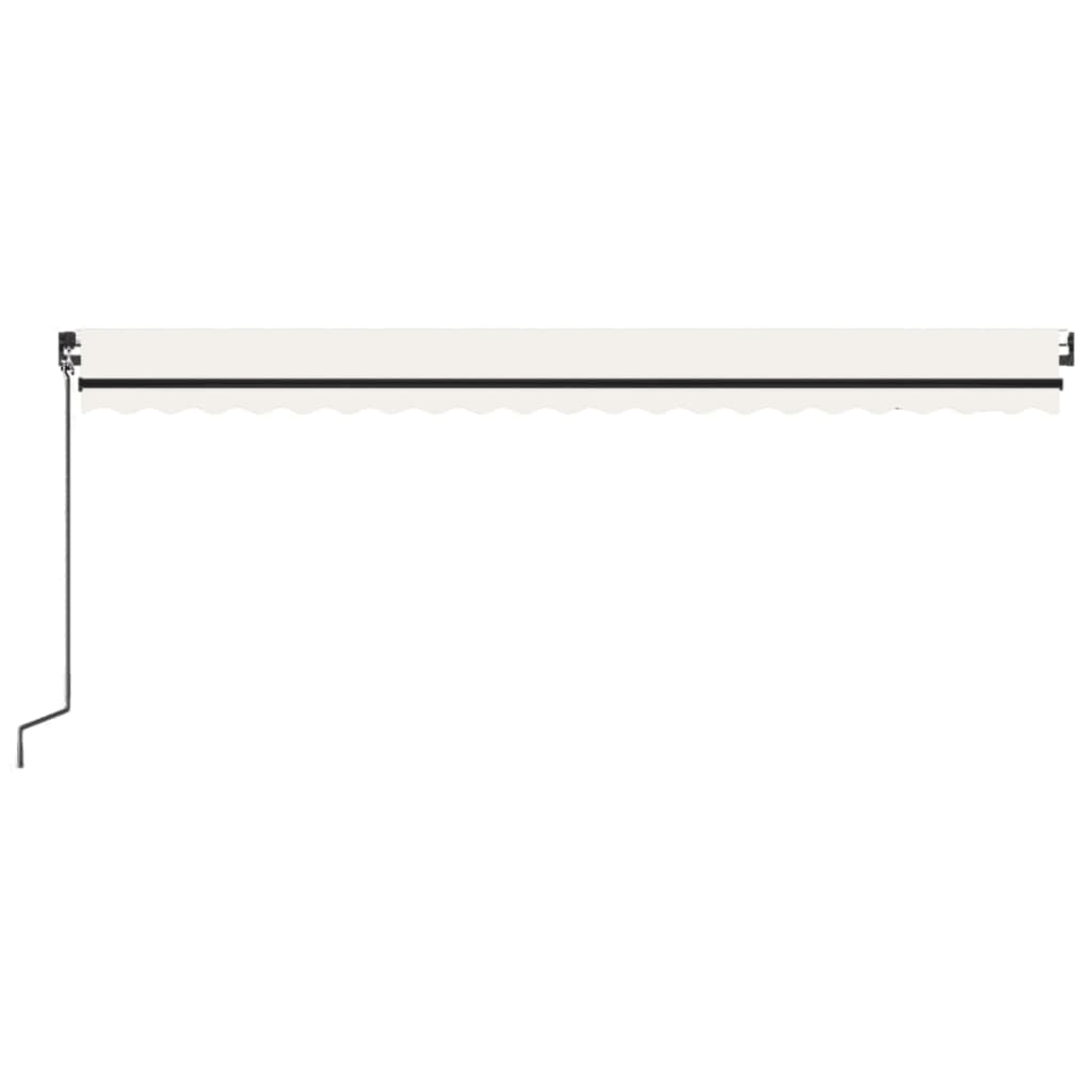 Automatska tenda sa senzorom za vjetar LED 500 x 300 cm krem