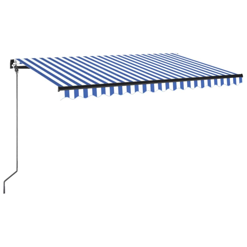 Tenda na ručno uvlačenje 400 x 350 cm plavo-bijela