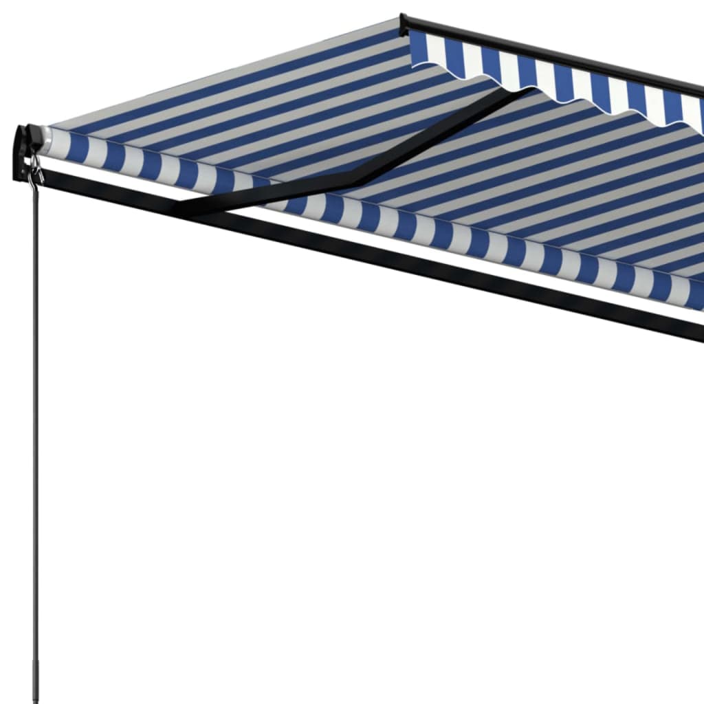 Tenda na ručno uvlačenje 400 x 350 cm plavo-bijela
