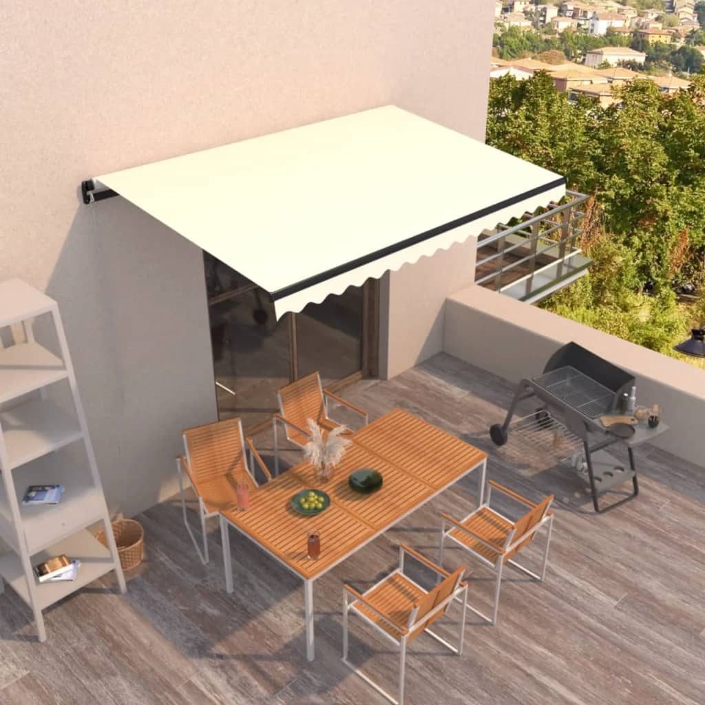 Tenda na ručno uvlačenje 400 x 350 cm krem