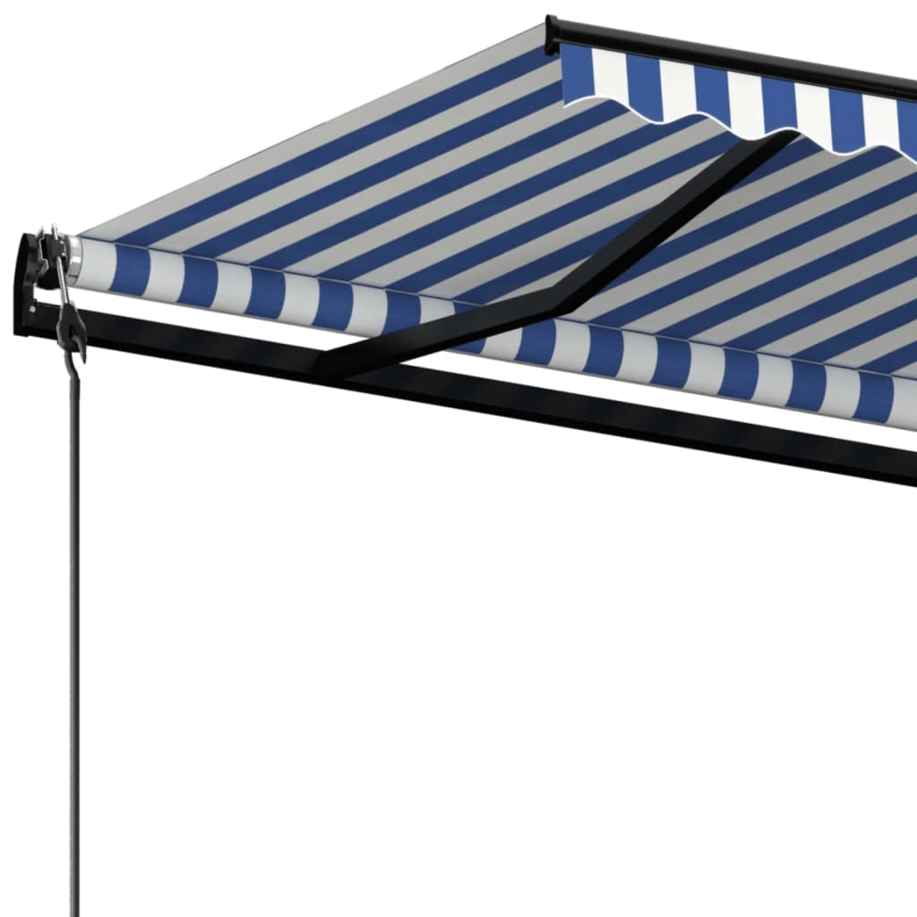 Tenda na automatsko uvlačenje 400 x 350 cm plavo-bijela