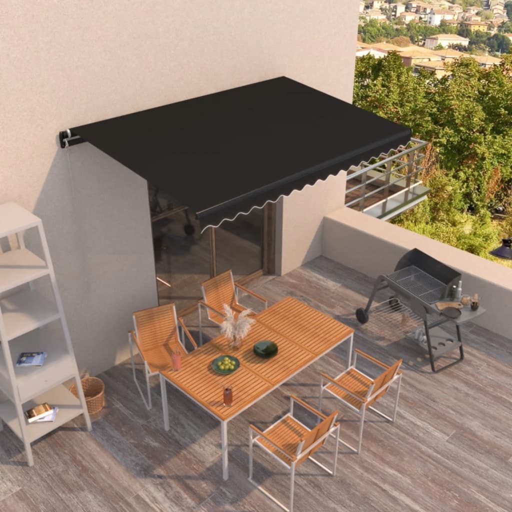 Tenda na ručno uvlačenje 450 x 350 cm antracit