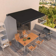 Tenda na ručno uvlačenje 450 x 350 cm antracit