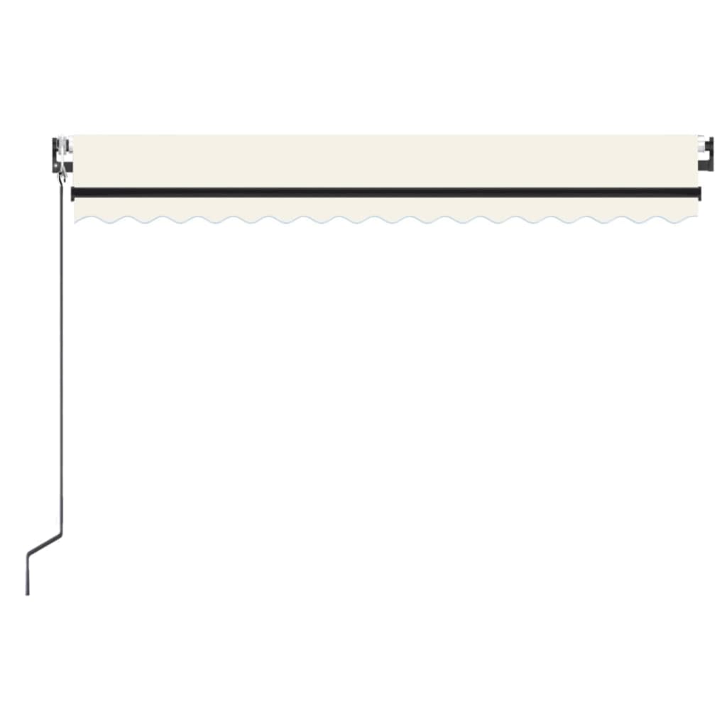 Automatska tenda sa senzorom za vjetar LED 450 x 350 cm krem