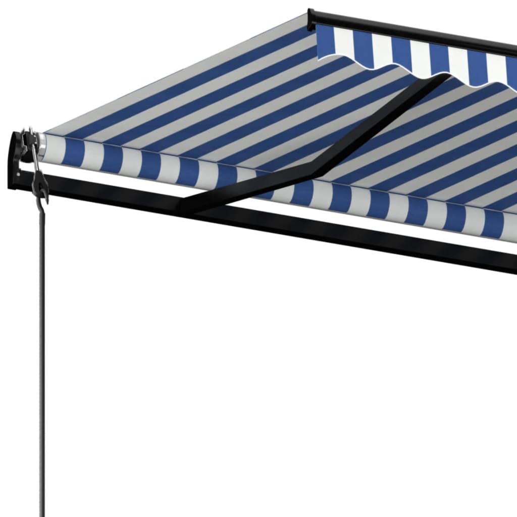 Tenda na automatsko uvlačenje 500 x 350 cm plavo-bijela