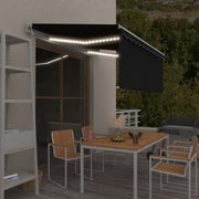 Automatska tenda s roletom i senzorom LED 3 x 2,5 m antracit