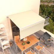 Tenda na ručno uvlačenje s roletom 3,5 x 2,5 m krem