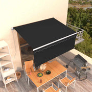 Tenda na ručno uvlačenje s roletom 3,5 x 2,5 m antracit