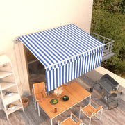 Automatska tenda na uvlačenje s roletom 3,5x2,5 m plavo-bijela