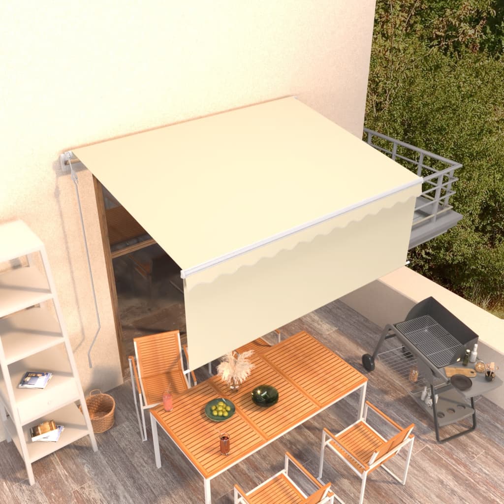 Automatska tenda na uvlačenje s roletom 3,5 x 2,5 m krem