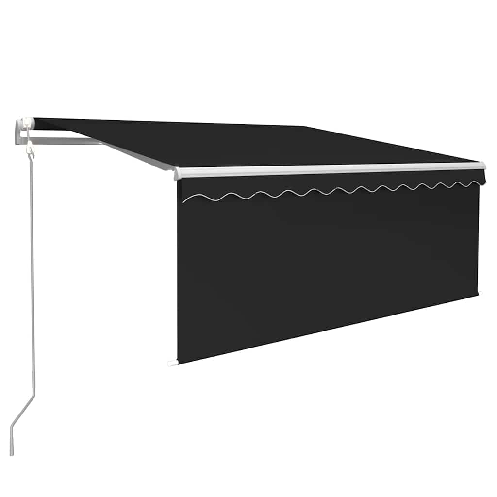 Automatska tenda s roletom i senzorom LED 3,5 x 2,5 m antracit