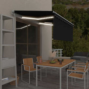 Automatska tenda s roletom i senzorom LED 3,5 x 2,5 m antracit